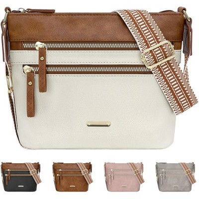 Trendy Crossbody Purses for Women, PU Leather Crossbody Bags Womens Cute Cross B