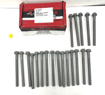 RED HEAD LDT-1260 SCREW ANCHOR DIA 1/2'' LENGTH 6'' LOT OF  20
