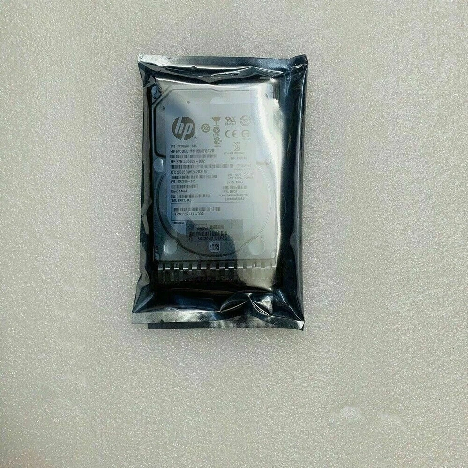 HP MM1000FBFVR 605832-002 653954-001 1TB 6G7.2K 2.5" SAS SC MDL HARD DRIVE G8/G9 - Image 2 of 3