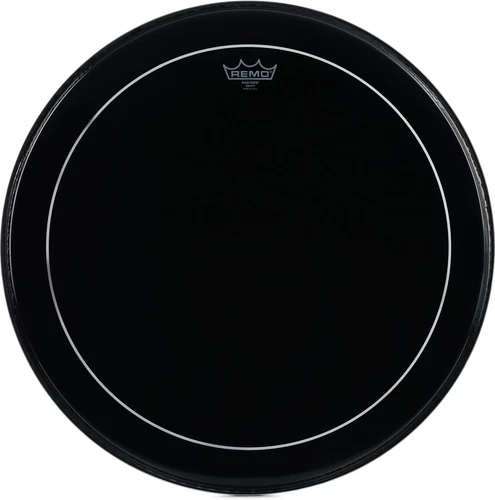 Remo Ebony Pinstripe Bass Drumhead - 22"