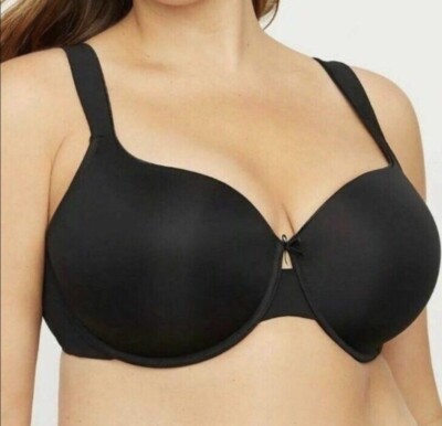 Catherines Intimates Balconette Bra Black Size 50DDD NWT