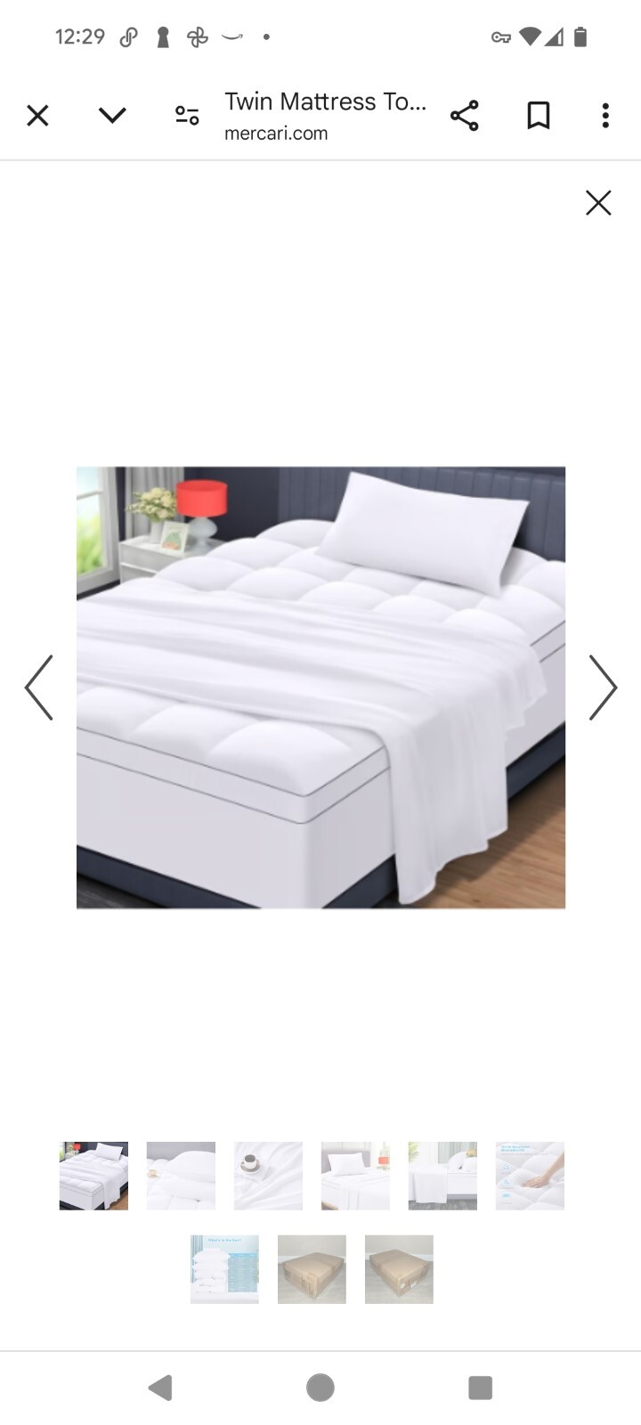 MASVIS 3 Piece Extra Thick Mattress Pad for Back Pain Deep Pocket Size: Twin