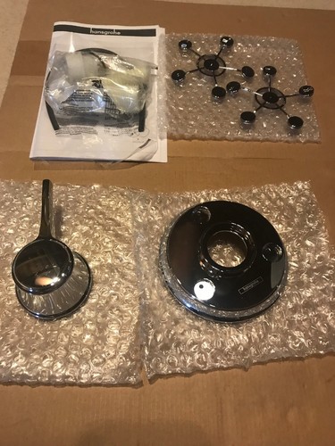 Hansgrohe Metris C Trio/Quattro Zierleiste Für Ecostat Unterputz-Duschthermostat | Rubinierte Bronze, Für Verdeckte Installation Mit IBox Universal Plus