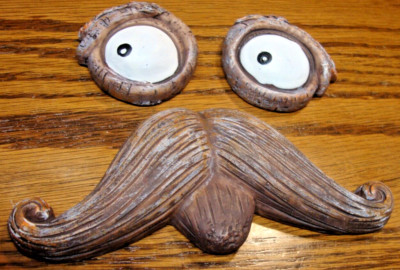 Whimsical 3pc Stone Tree Face Wall Mount Decor~Halloween Eyes ...