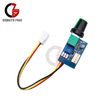 DC12V PWM Fan Governor Speed Control w/ Knob 4-Wire Switch Fan Speed Controller
