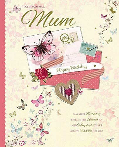 Wonderful Mum Handmade Boxed Birthday Card