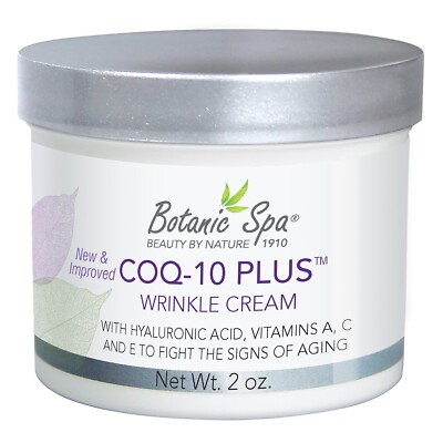 2 Botanic Spa Coq-10  Plus Wrinkle Cream With Hyaluronic Acid, Vitamins A, C & E
