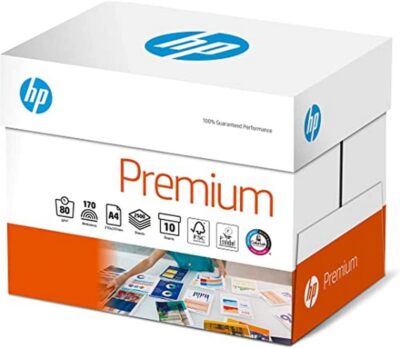 HP Premium A4 Copier Paper – 80 Gsm, 250 Sheets, For Inkjet & Laser Printers, FSC Certified