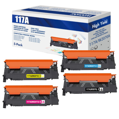 1-4 XXL Toner zu HP 117A W2070A Color Laser MFP 178nwg 178nw 179fwg 179fnw 150a