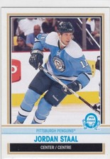 09/10 OPC..JORDAN STAAL..RETRO..CARD # 14..PENGUINS..FREE COMBINED SHIP
