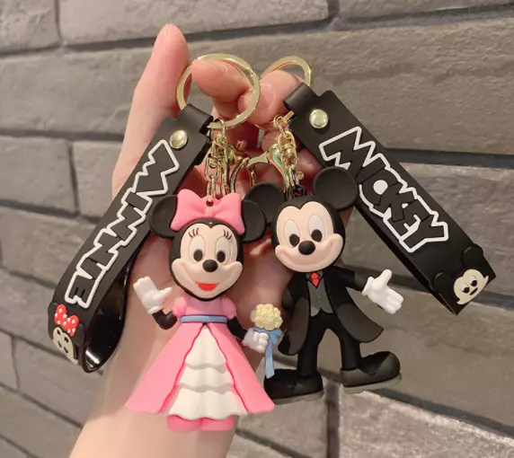 Mickey Minnie Mouse Keychains, Keychains Minni Mouse