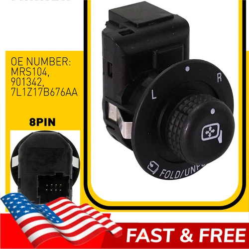 Power Fold Side View Mirror Switch Control OEM for Ford F-150 F-250 F-350 F-450