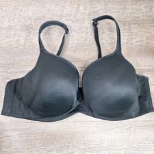 Cacique 44C black Lightly Lined Balconette Bra Underwire