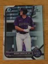 2022 Bowman Chrome Robby Martin Jr. 1st Bowman Colorado Rockies