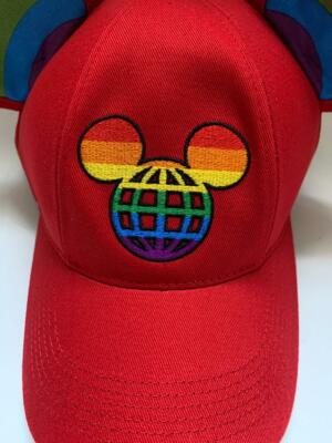 Disney Mickey Mouse Rainbow PRIDE Ears Baseball Hat Adult  display picture 2