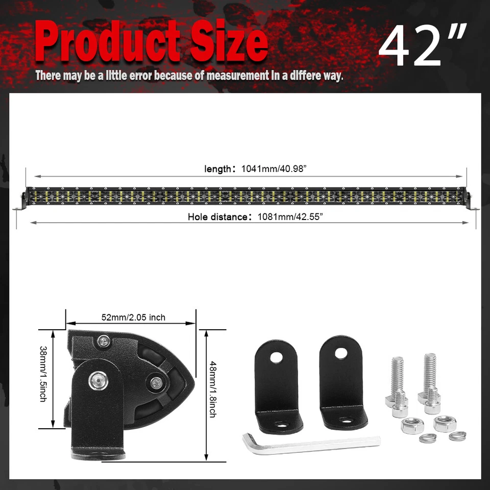 Kit de cables de montaje de barra de luz LED de 42" para techo Can-Am Commander 1000 800 Max 1000R Foto 2 de 4