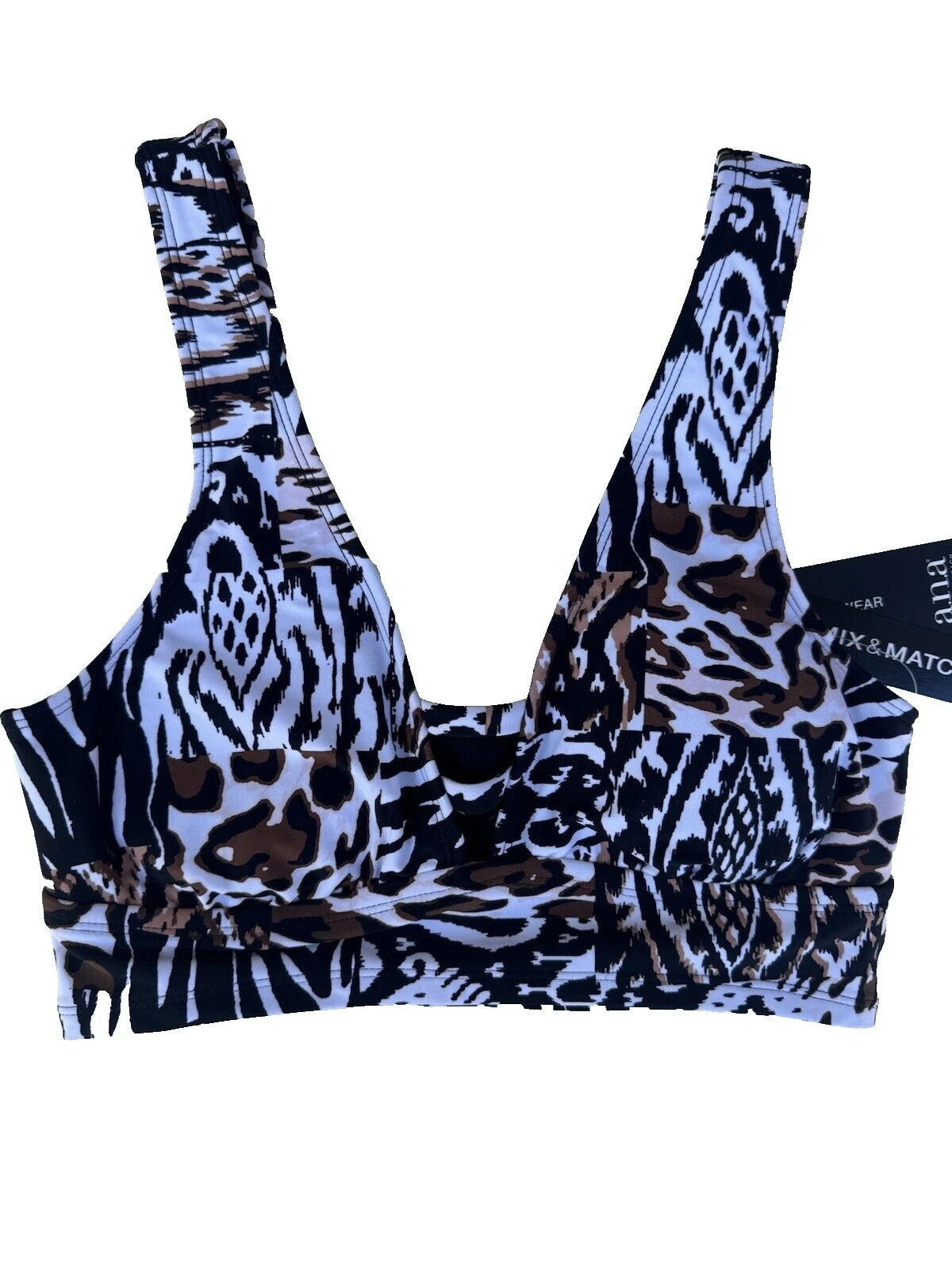 A.N.A Animal Print Traje de Baño para Mujeres