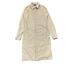 A.P.C. Corduroy Button Up Shirt Dress Women's Small Minimalist Preppy