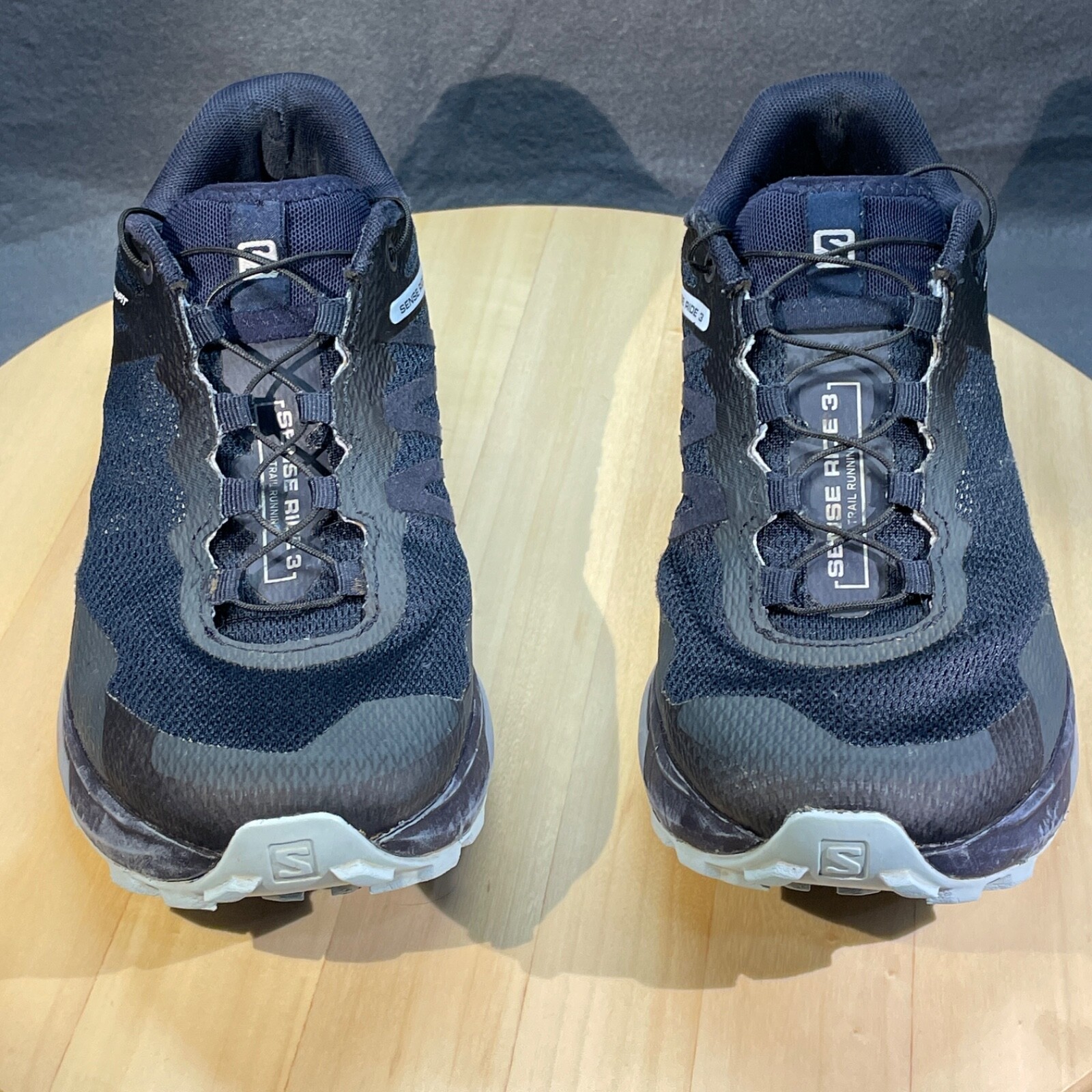 SALOMON Sense Ride 3 scarpa da trail running donna 7 nero grigio Ortholite Quicklace