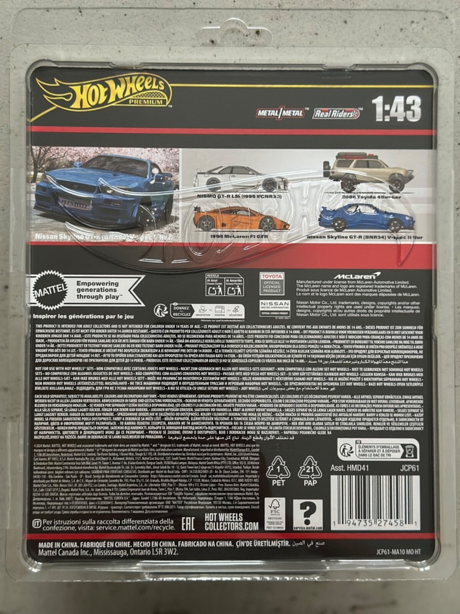 Hot Wheels Premium NISSAN SKYLINE GT-R R34 V-SPEC II NUR nismo r32