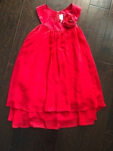 girls size 7 red dress