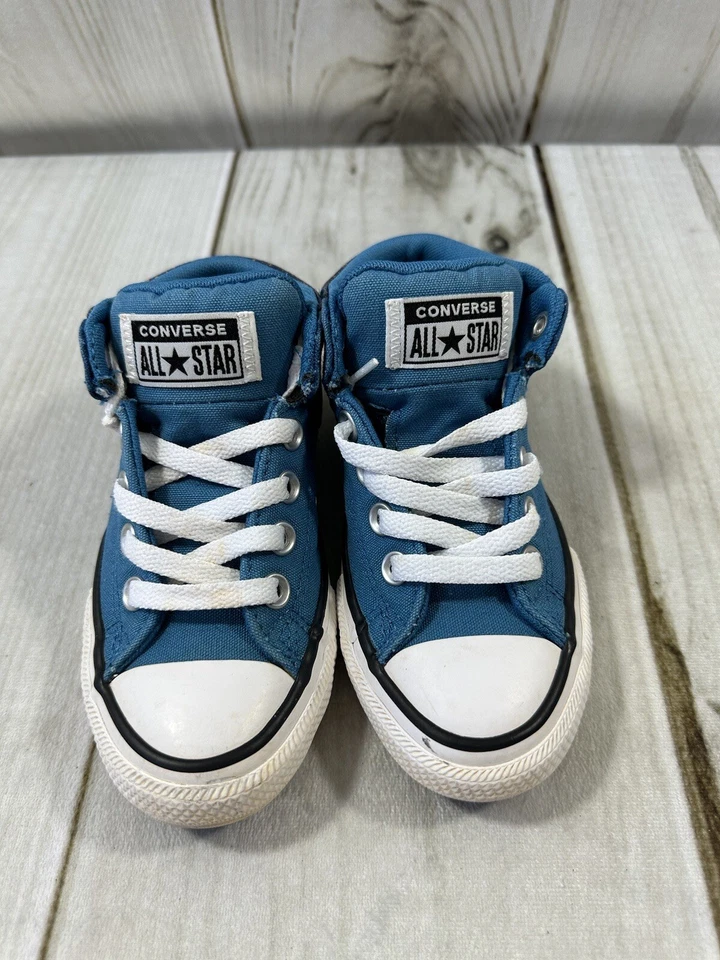 ZAPATOS DEPORTIVOS CONVERSE JUNIOR TALLA 12 STREET MID AZULES Skateboarding Foto 4 de 4