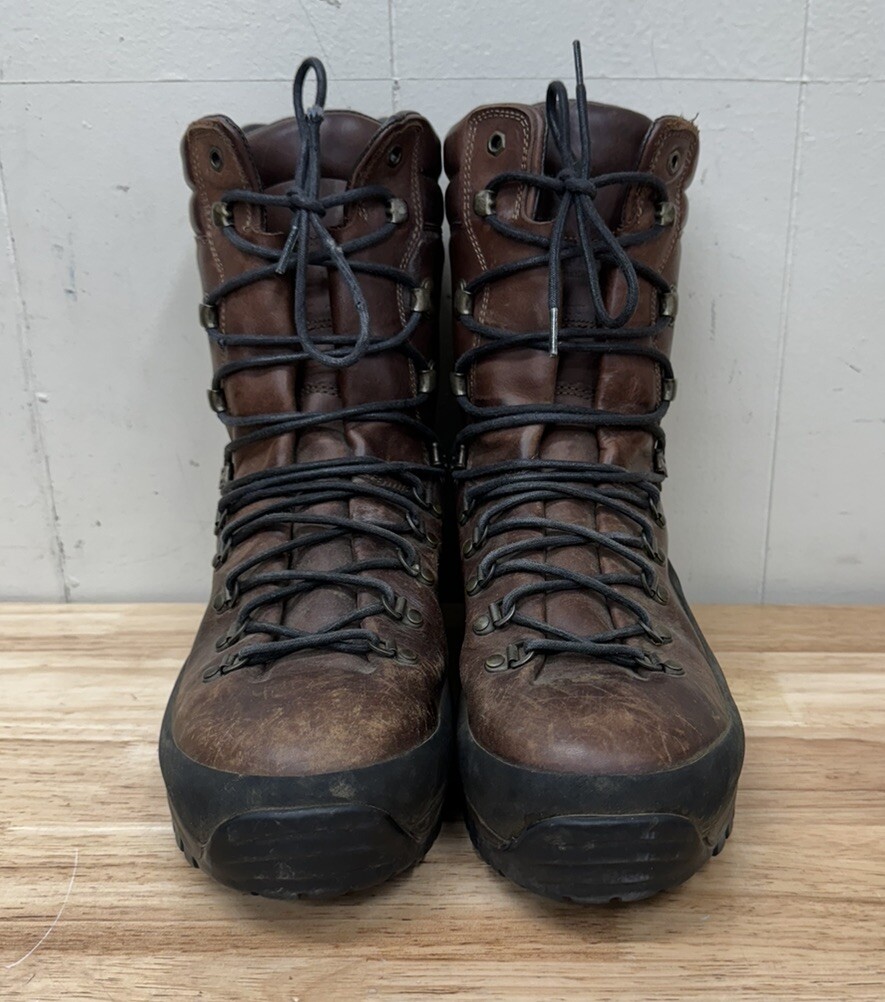 Chippewa Boots Mens 11.5 EEE Wide Brown Leather Lace Up Vibram Hiking 28510