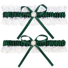Bridal Garters For Bride White Lace Women Wedding Bridal Garter Belt Set Leg ...
