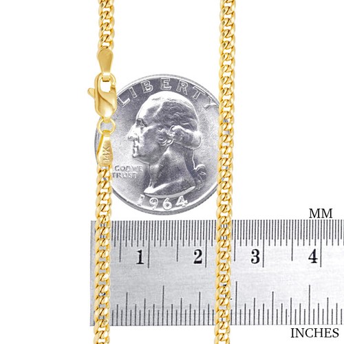 14K Yellow Gold 3mm Miami Cuban Link Chain Bracelet Men Women 7" 7.5" 8" 8.5" 9" - Picture 7 of 72
