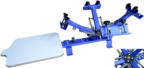 4 Color 1 Station Simple Table Screen Printing Machine Screen Printing Printer - Picture 1 of 24