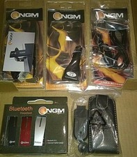 NGM KIT BLUETOOTH HEADSET USB CABLE CAR CHARGER WEBCAM SUPPORT CASE
