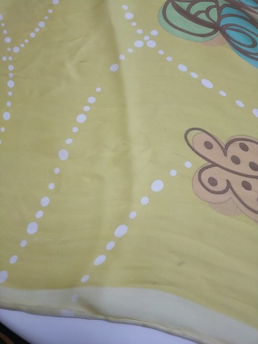SALVATORE FERRAGAMO BUTTERFLY RECTANGLE HAND ROLLED silk scarf 60/16 in #A67 - Picture 5 of 8
