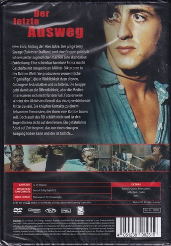 Sylvester Stallone DVD Der letzte Ausweg Thriller Terror Gewalt FSK 16 NEU #T890 - Picture 2 of 3