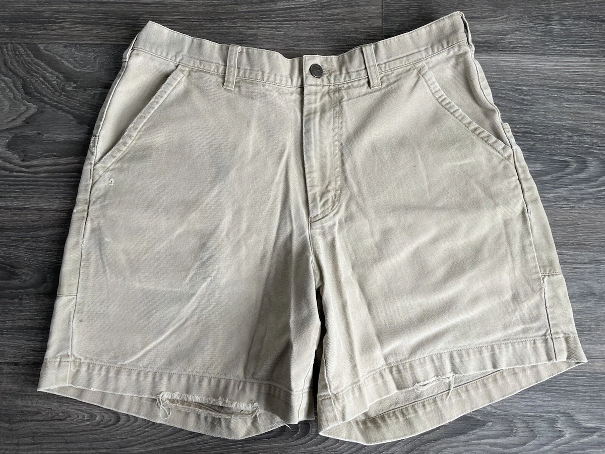 Patagonia Stand Up Shorts Vtg Organic Cotton Canvas Khaki Men 34