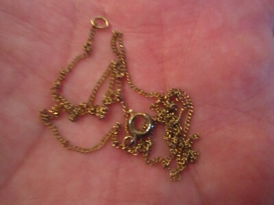 VINTAGE 12K GOLD NECKLACE - SPEIDEL - 18'' LONG - 1g 