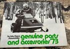 John Deere Parts & Accessories For Snowmobiles For 1973 Brochure Fcca25