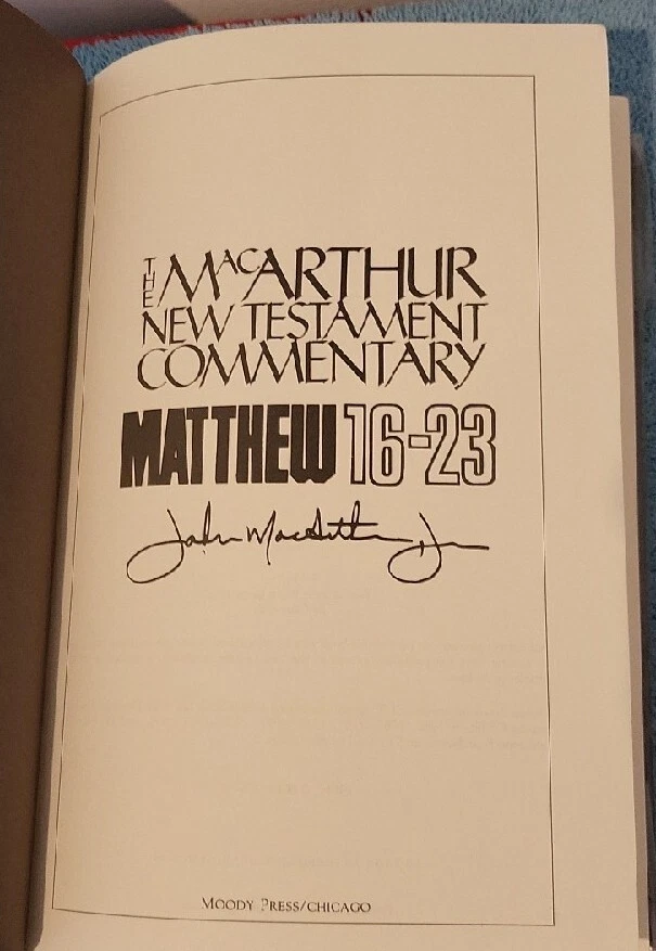 The MacArthur New Testament Commentary Matthew 16-23 Vintage 1980s Bible Book - Image 2 of 4