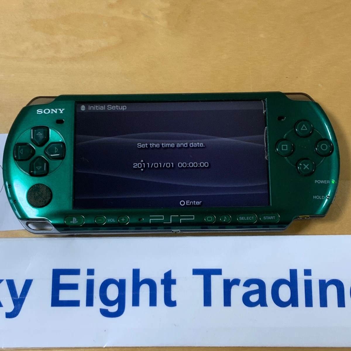 Playstation Portable Spirited Green PSP 3000SG Sony Limited Console F/S used