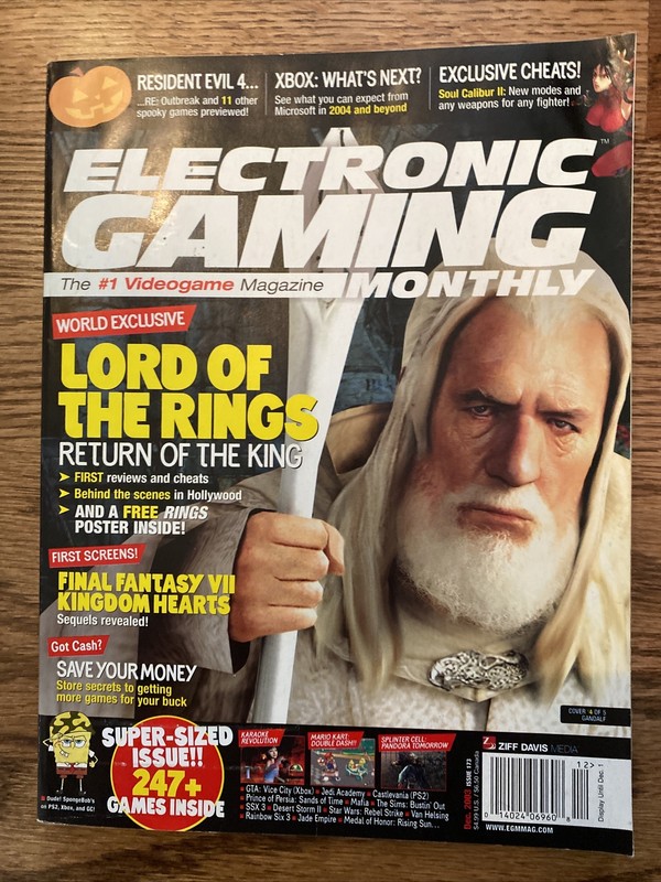 0014024069608 Electronic Gaming Monthly Magazine December 2003 Lord Of The Rings