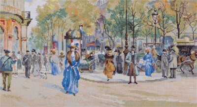 Panna Cross Stitch Kit VH-7008 Boulevard des Capucines