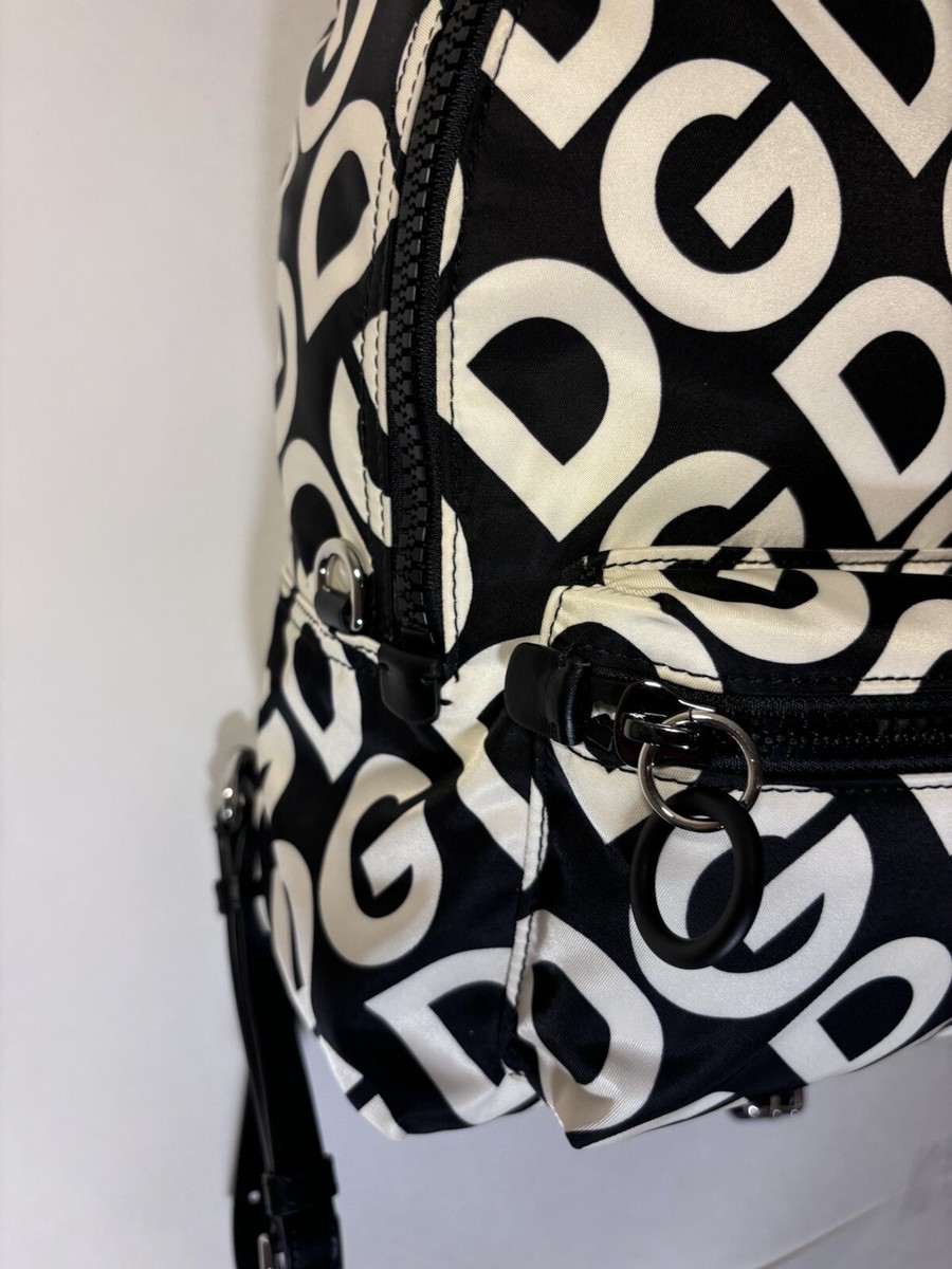 NWT $1883 DOLCE & GABBANA Backpack MONOGRAM NYLON - LEATHER  display picture 1