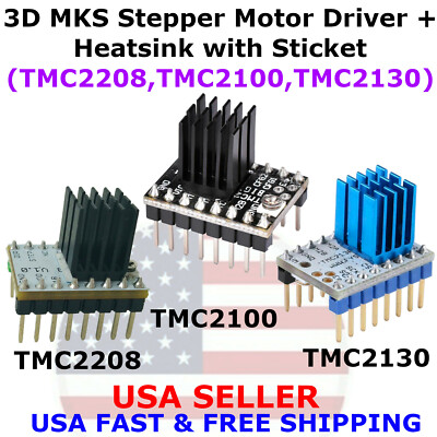3D MKS TMC2208/TMC2100/TMC2130 Stepper Motor Driver+Heatsink With Sticker Reprap