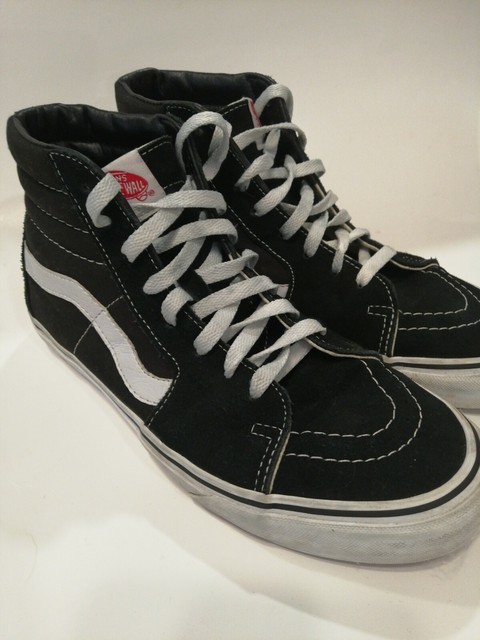 sk8 hi black suede