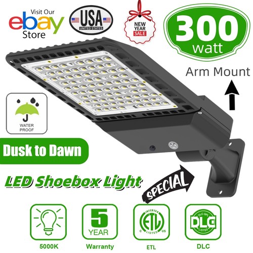 LED Parking Lot Light 300W, 200W LED Street Lighting with Dusk to Dawn Photocell - Picture 13 of 20