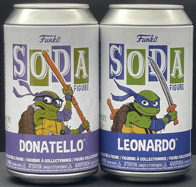 Funko Soda! Donatello & Leonardo -TMNT Mutant Mayhem- Common Soda Bundle