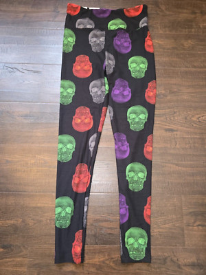 No Boundaries NOBO Jrs Skull Leggings Day Of Dead Halloween Sz XXS XS S M NWT