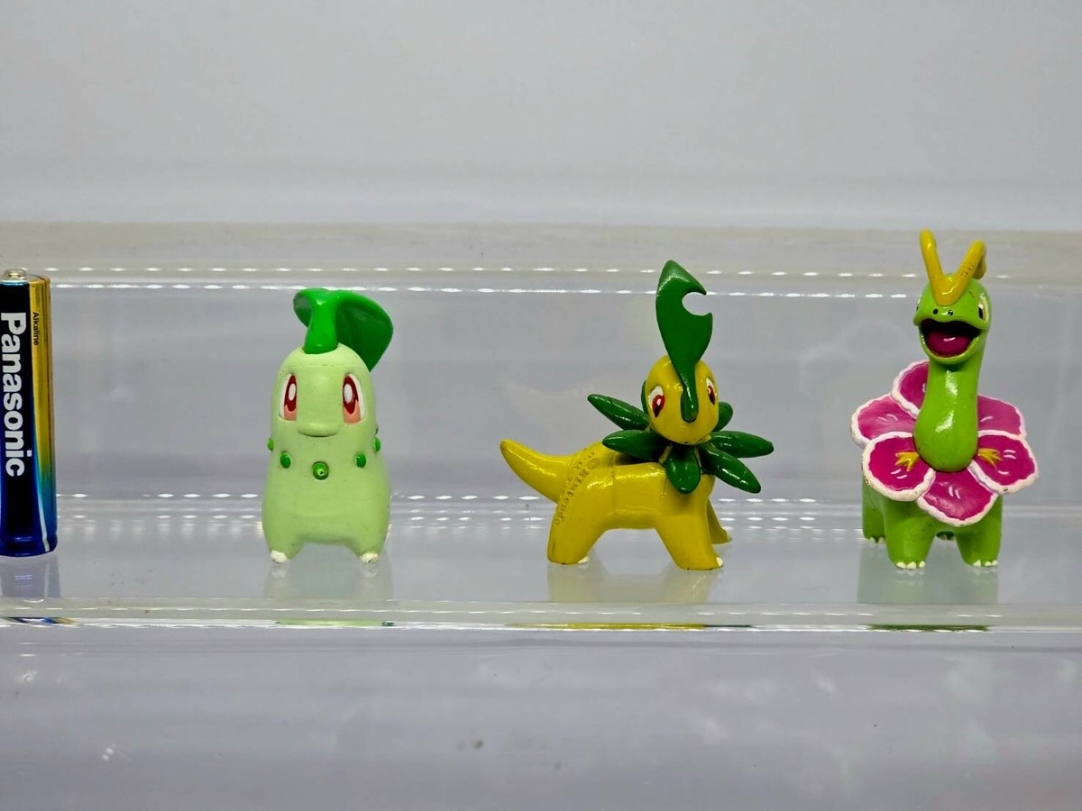 ハッサム　チコリータ　ポケモンdx フィギュア　ソフビ　TOMY Meganium Bayleef Chikorita Pokemon Monster Collection Figure Tomy
