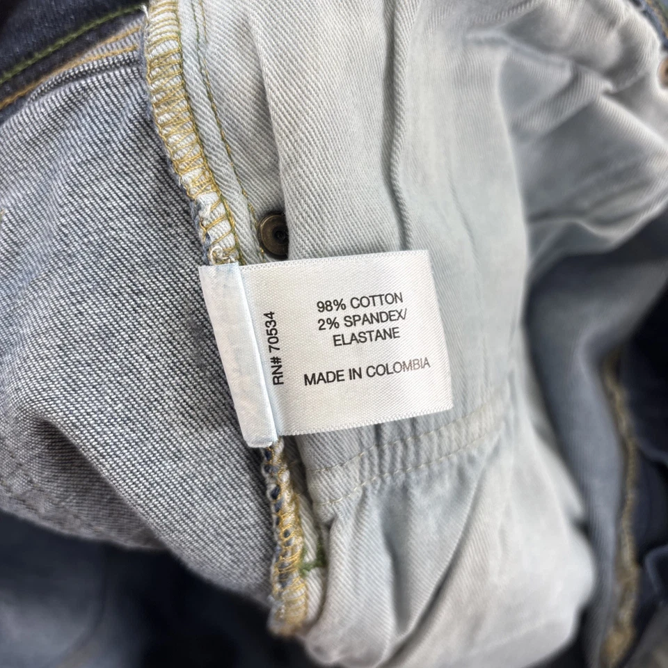 Pantalones de mezclilla Orvis Five Pocket para hombre talla 40x30 lavado oscuro elástico pierna recta 2ML2 Foto 4 de 4