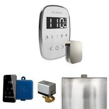 Mr Steam ButlerFlex Steam Ctrl-Pkg w/TempoFlex Ctrl-Steamhead-Wht Pol Chrome