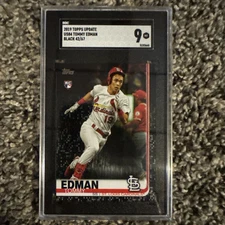 2019 Topps Update Tommy Edman Black /67 Stunner Very Rare Rc